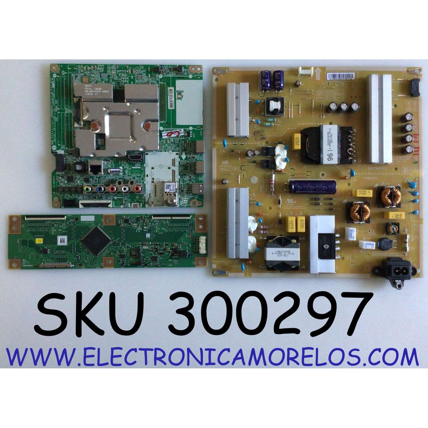 KIT DE TARJETAS PARA TV LG / NUMERO DE PARTE MAIN EBT66527902 / EAX69083603 / EAX69083603(1.0) / T-CON RUNTK0334FVYJ / 1P-0171X00-40SB / FUENTE EAY65248601 / B12J078601 / LGP70T-19U1 / PANEL NC700DQE-VSHX1 / MODELO 70UN7070PUA / 70UN7070PUA.BUSMLKR